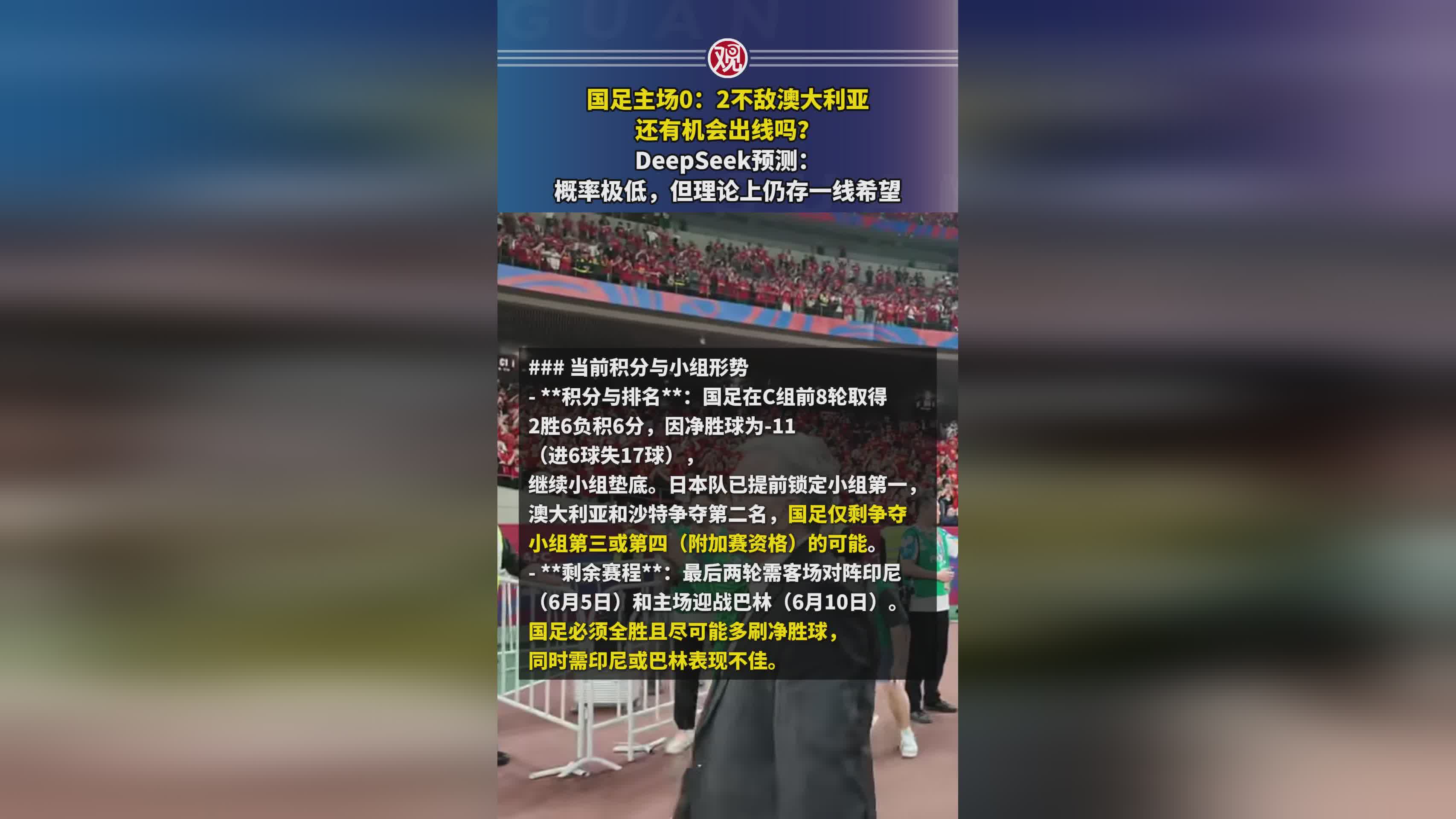 澳大利亚豪取胜利,晋级出线希望犹存 澳大利亚豪取胜利,晋级出线希望犹存
